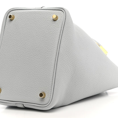 Hermes Taurillon Clemence Picotin Lock 18 PM Bleu Pale 10 of 11