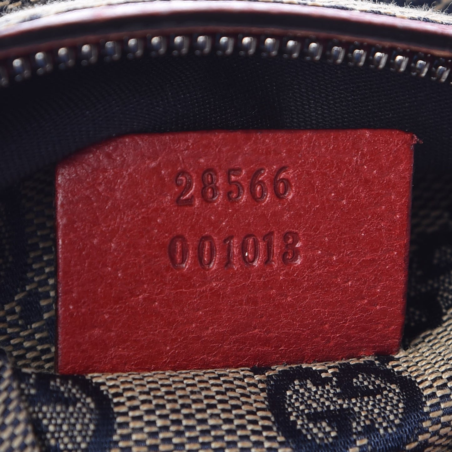 GG Monogram Web Double Pocket Belt Bag Navy Red