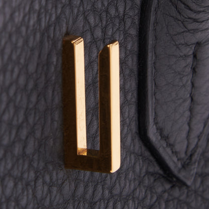Hermes Taurillon Clemence Birkin 35 Black 23 of 31