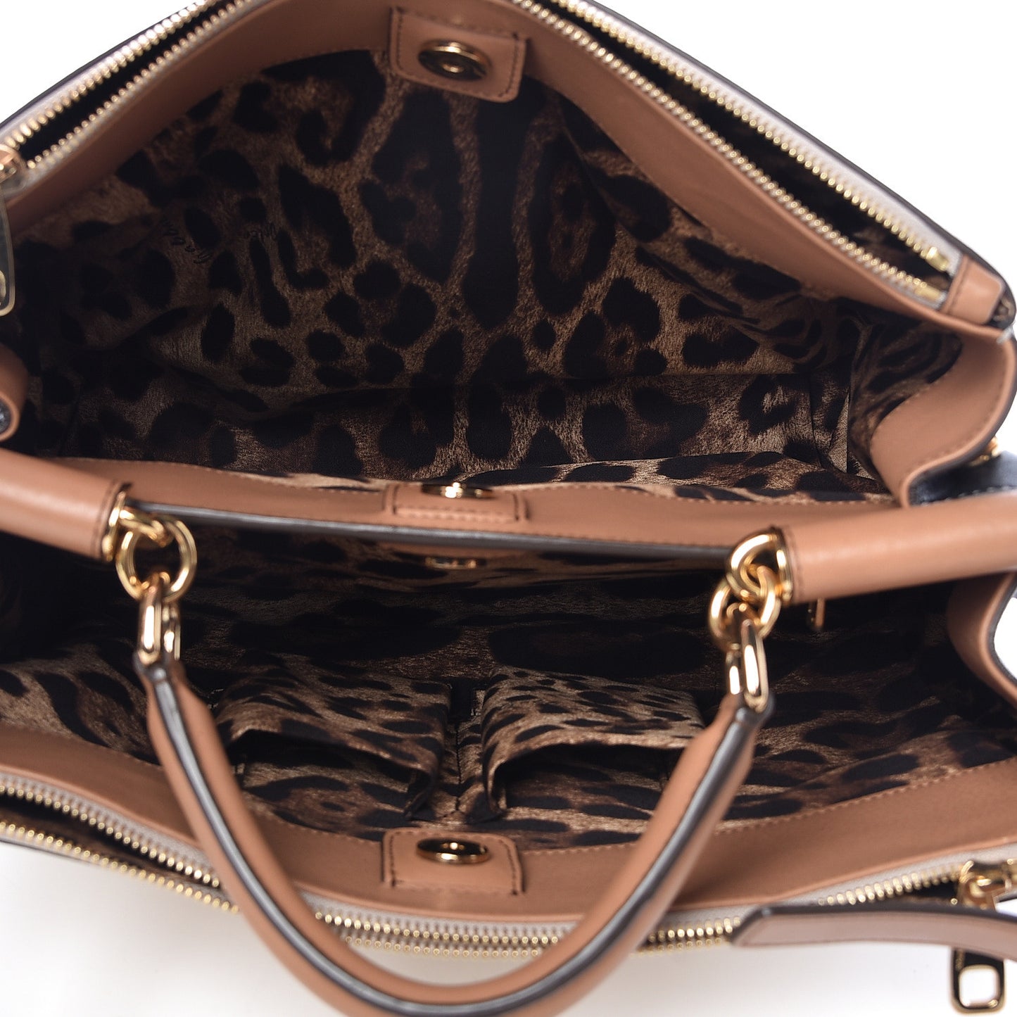 Dauphine Miss Sicily Double Zip Satchel Ivory Multicolor