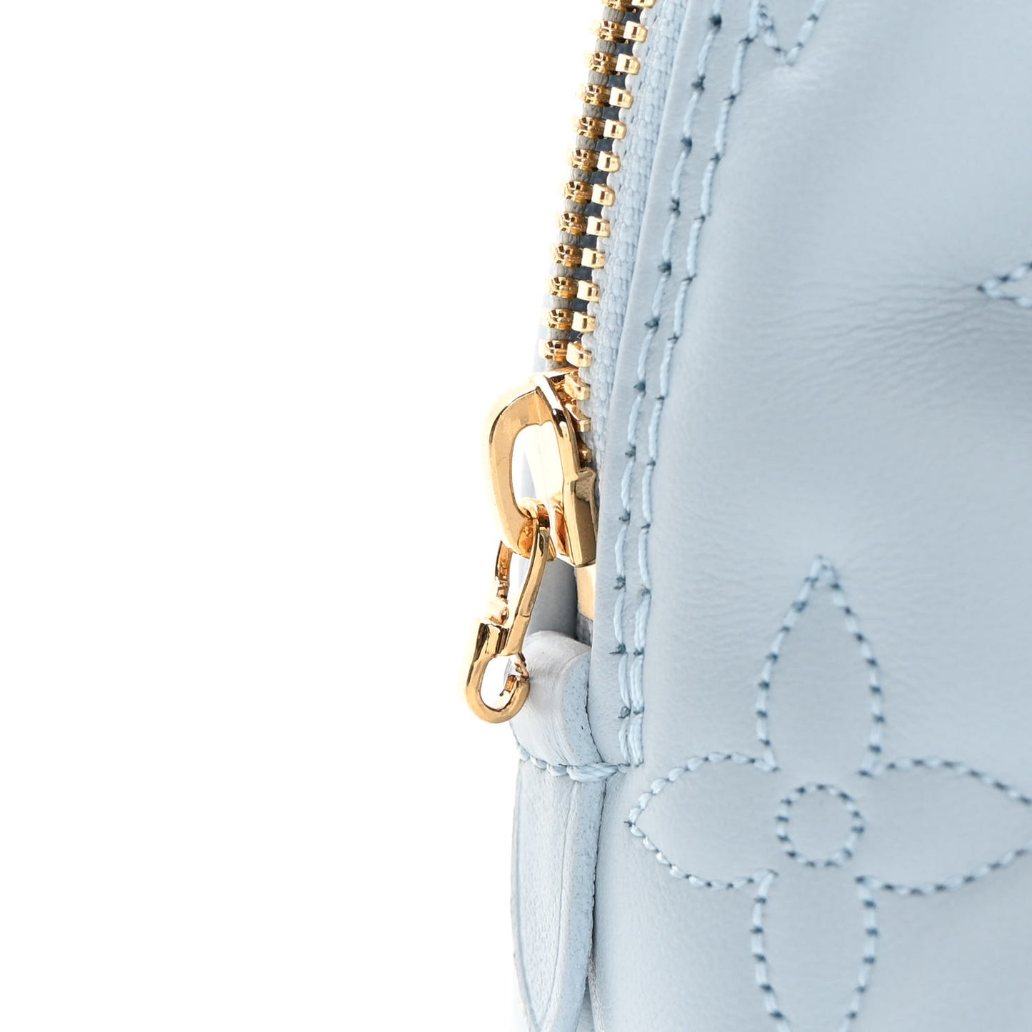 Calfskin Bubblegram Alma BB Ice Blue