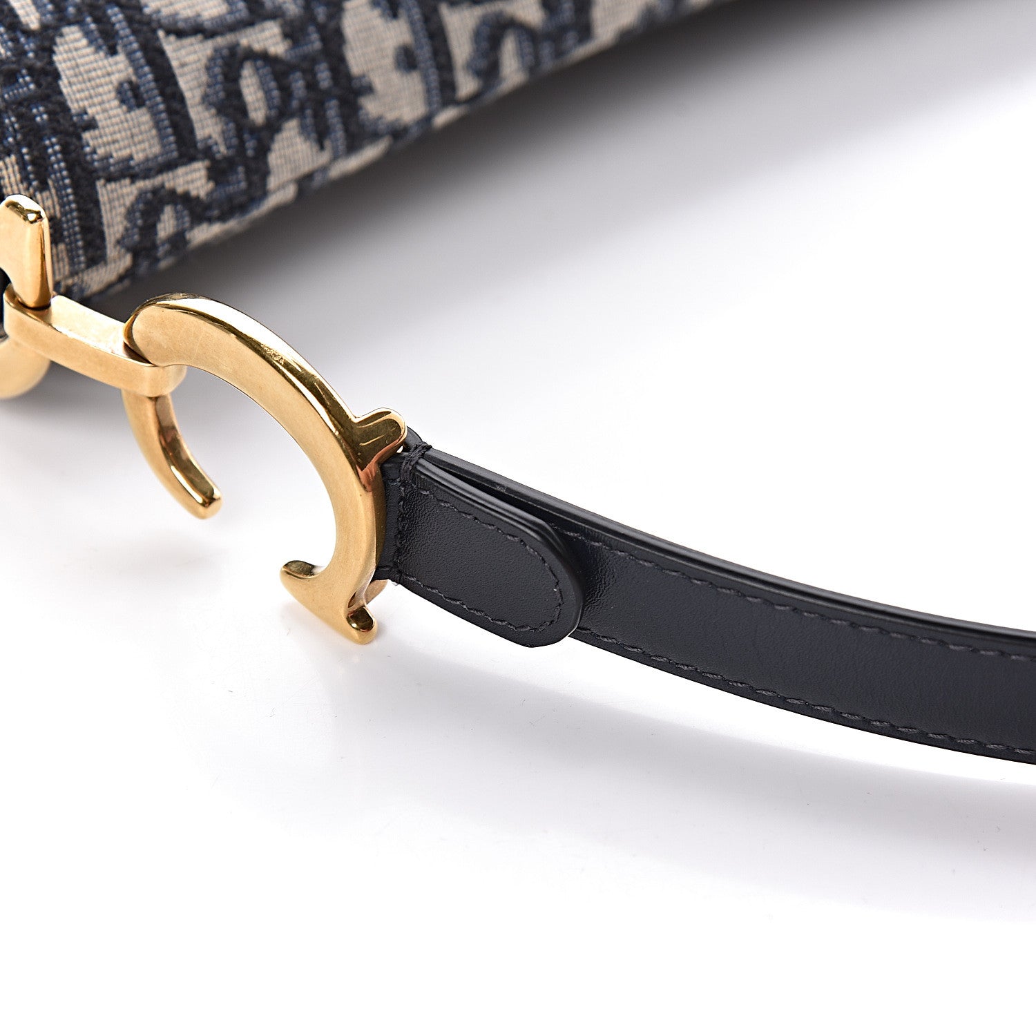 Christian Dior Oblique Saddle Bag Blue 10 of 15