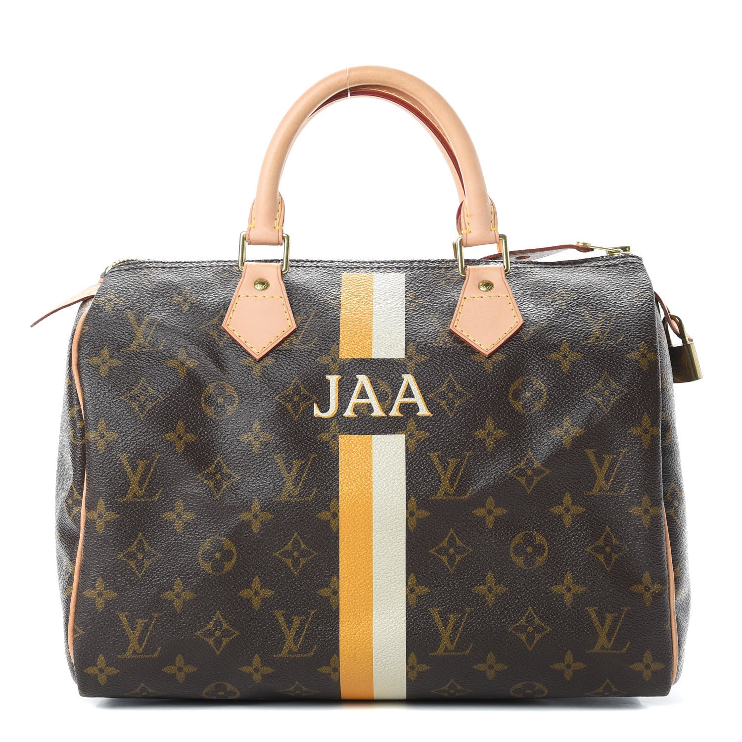 Louis Vuitton Monogram My LV Heritage Speedy 30 Yellow White 1 of 12