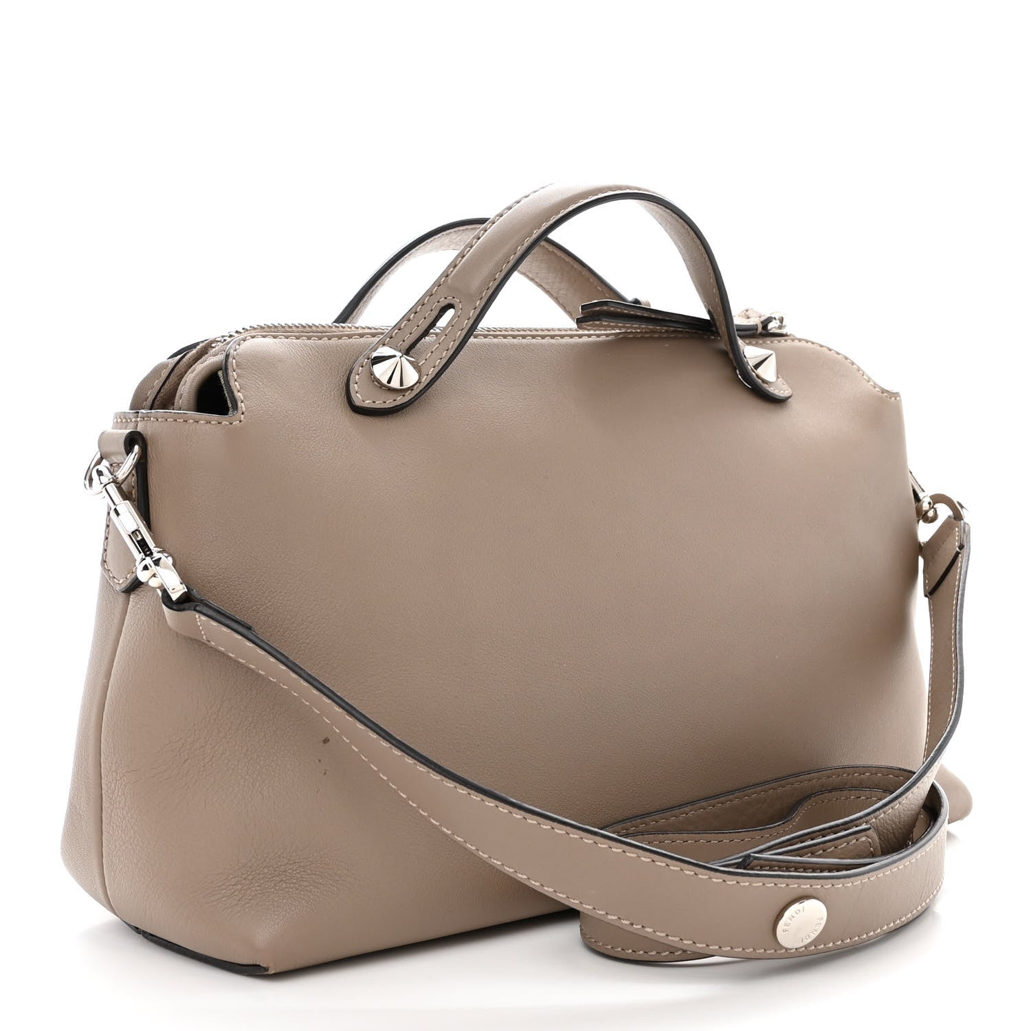 Fendi Vitello Dolce Medium By The Way Boston Bag Tortora 3 of 13