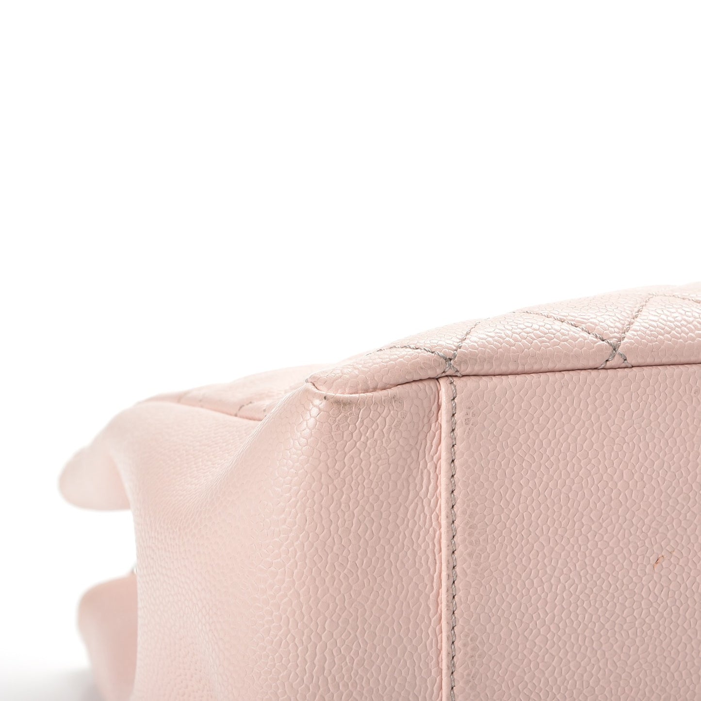 Caviar Quilted Grand Shopping Tote GST Light Pink