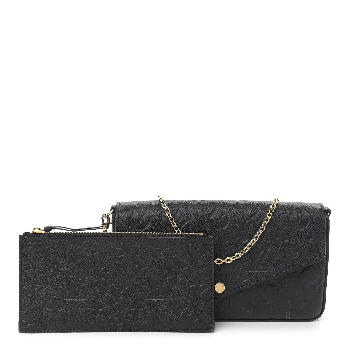 Empreinte Pochette Felicie Chain Wallet Black