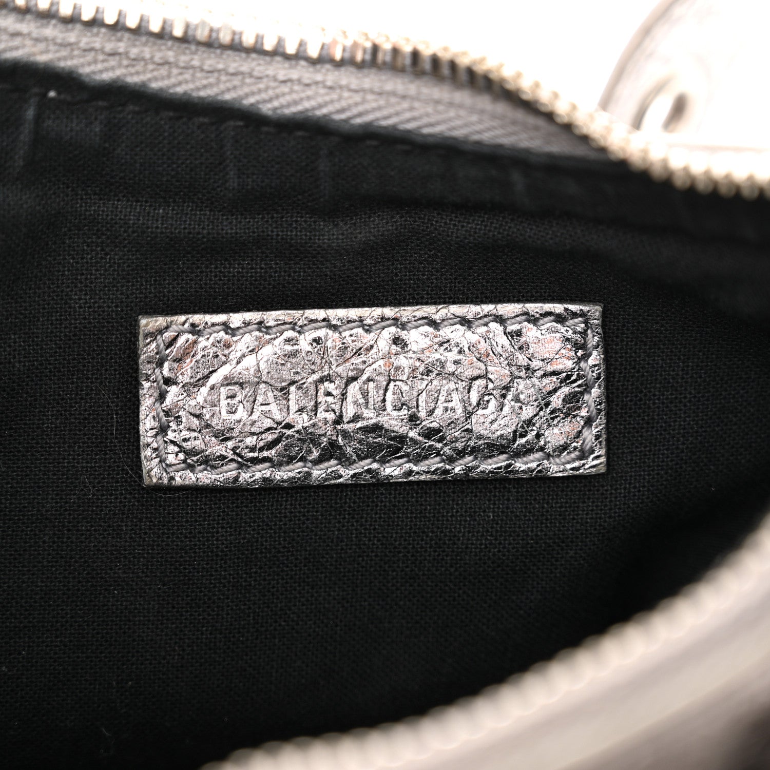 Balenciaga Metallic Agneau Arena Le Cagole Shoulder Bag XS Silver 7 of 14