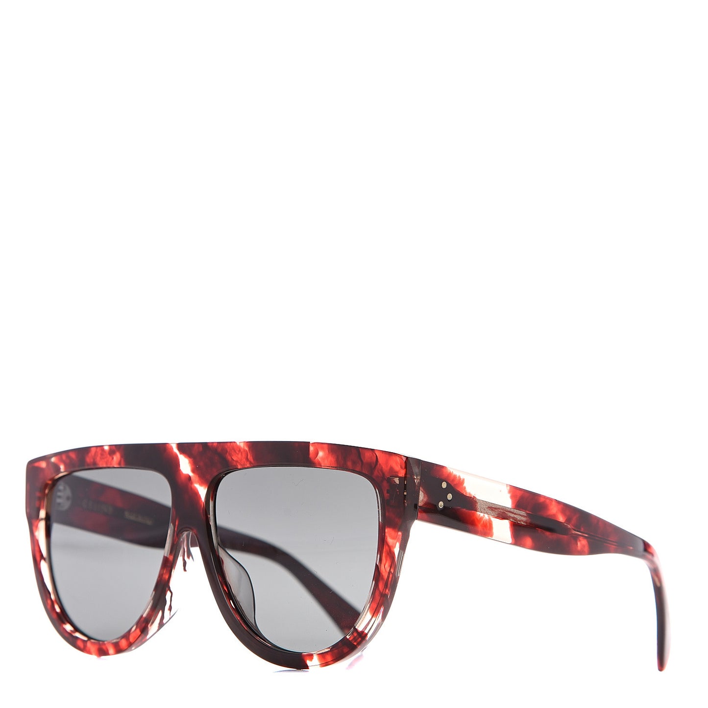 Acetate Aviator Sunglasses CL 40001F Red Havana