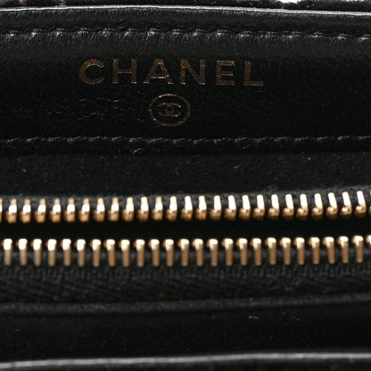 Chanel Velvet Quilted Small Clutch With Chain Black 7 of 11