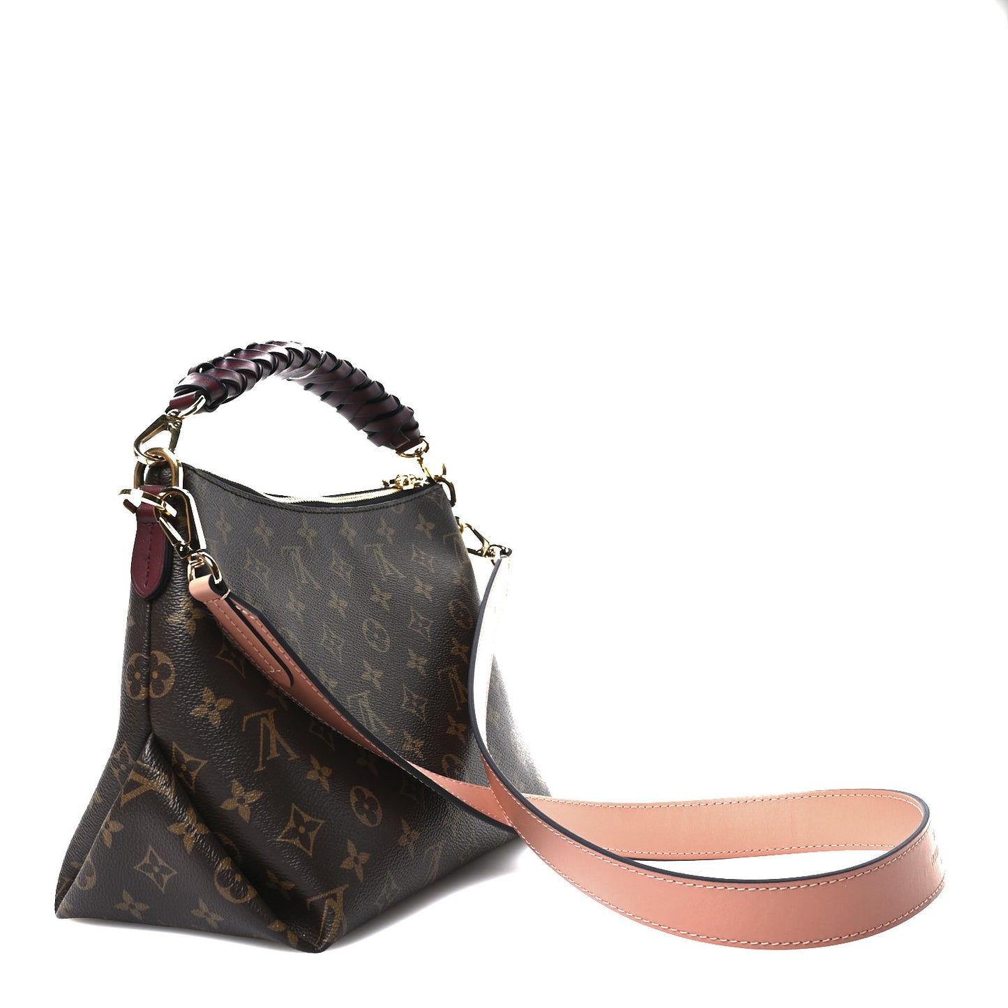 Monogram Beaubourg Hobo Mini Bordeaux Red Peach Safran Blue Jean Blue