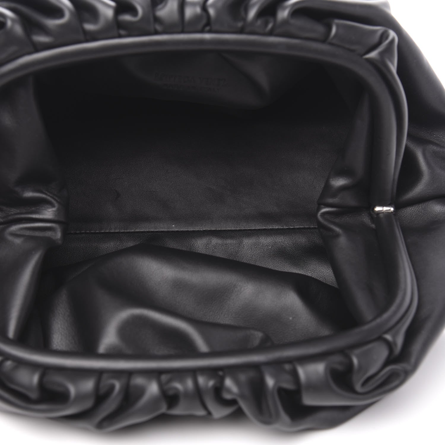 Bottega Veneta Smooth Butter Calf The Pouch Oversized Clutch Black 5 of 9