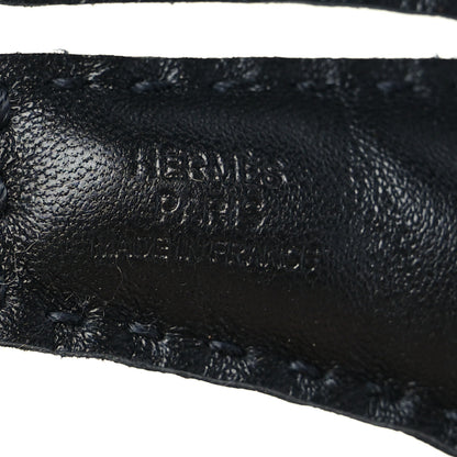 Hermes Milo Lambskin Rooroo Bag Charm Black Gold 3 of 4