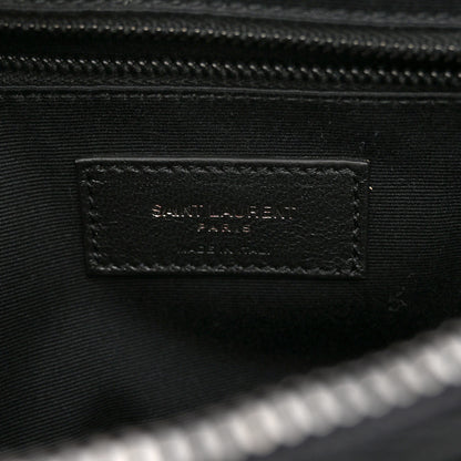 Saint Laurent Calfskin Y Quilted Monogram Monochrome Medium Loulou Chain Satchel Black 7 of 10