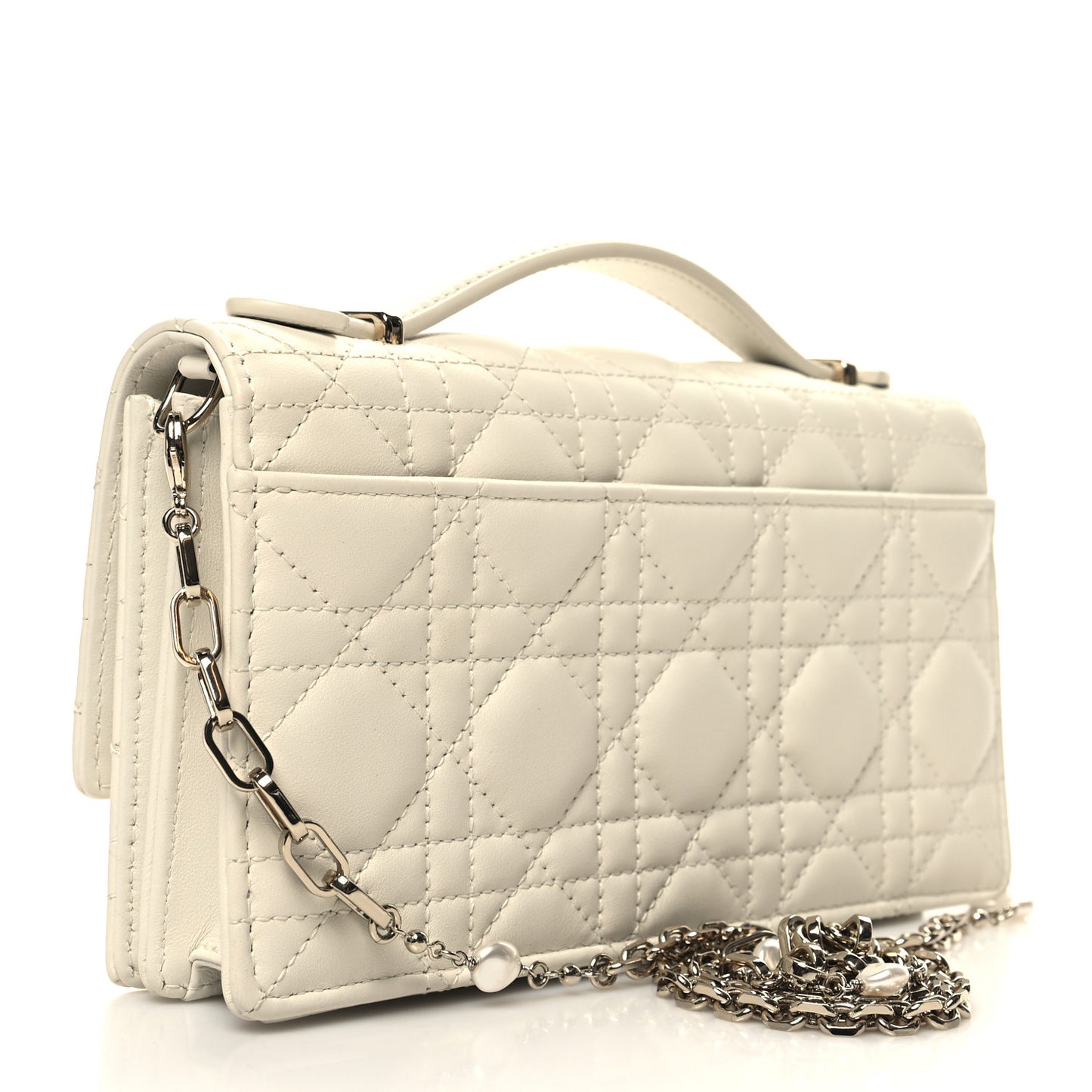 Lambskin Cannage Mini My Dior Bag Latte