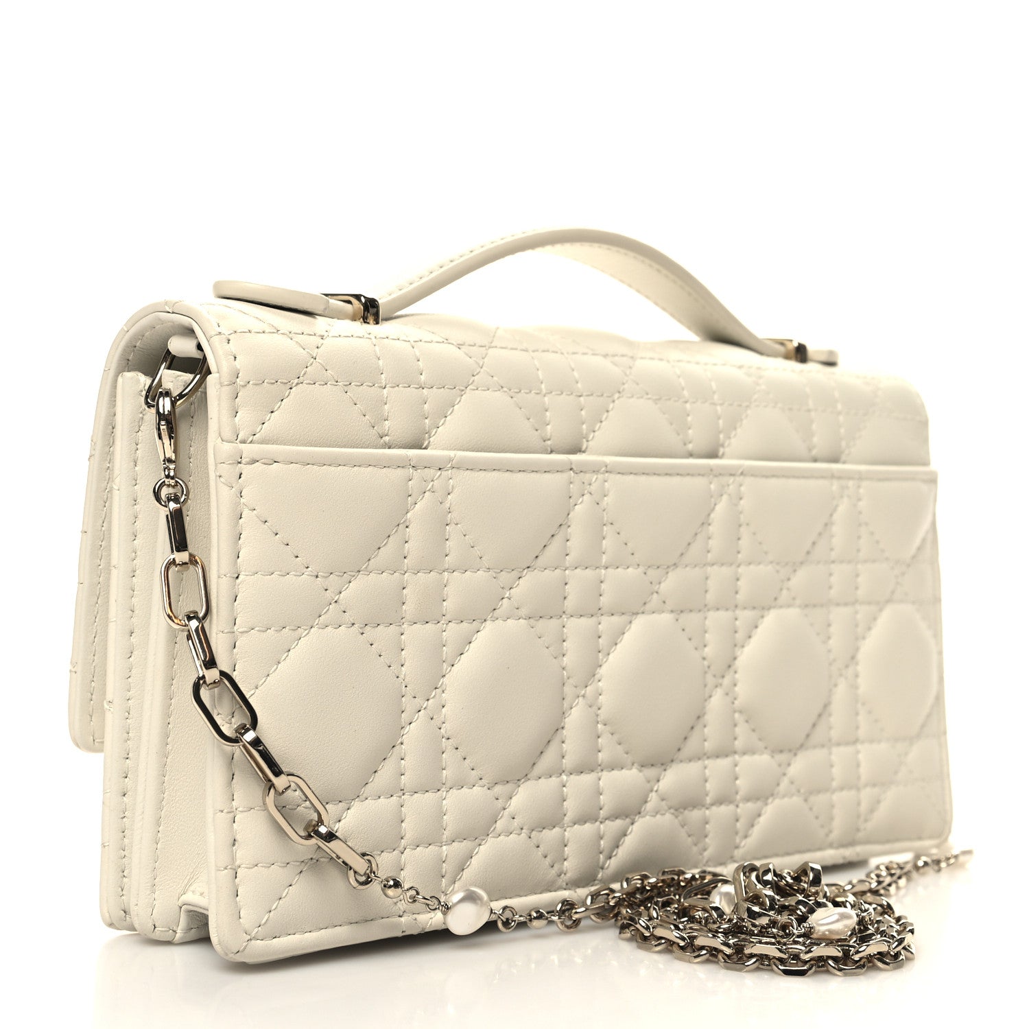 Christian Dior Lambskin Cannage Mini My Dior Bag Latte 3 of 13