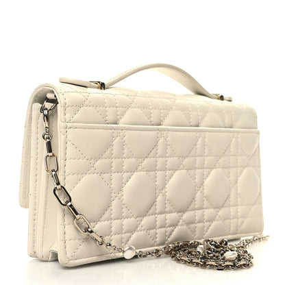 Christian Dior Lambskin Cannage Mini My Dior Bag Latte 3 of 13