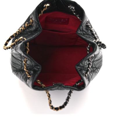 Chanel Aged Calfskin Quilted Small Gabrielle Backpack Black 5 of 11