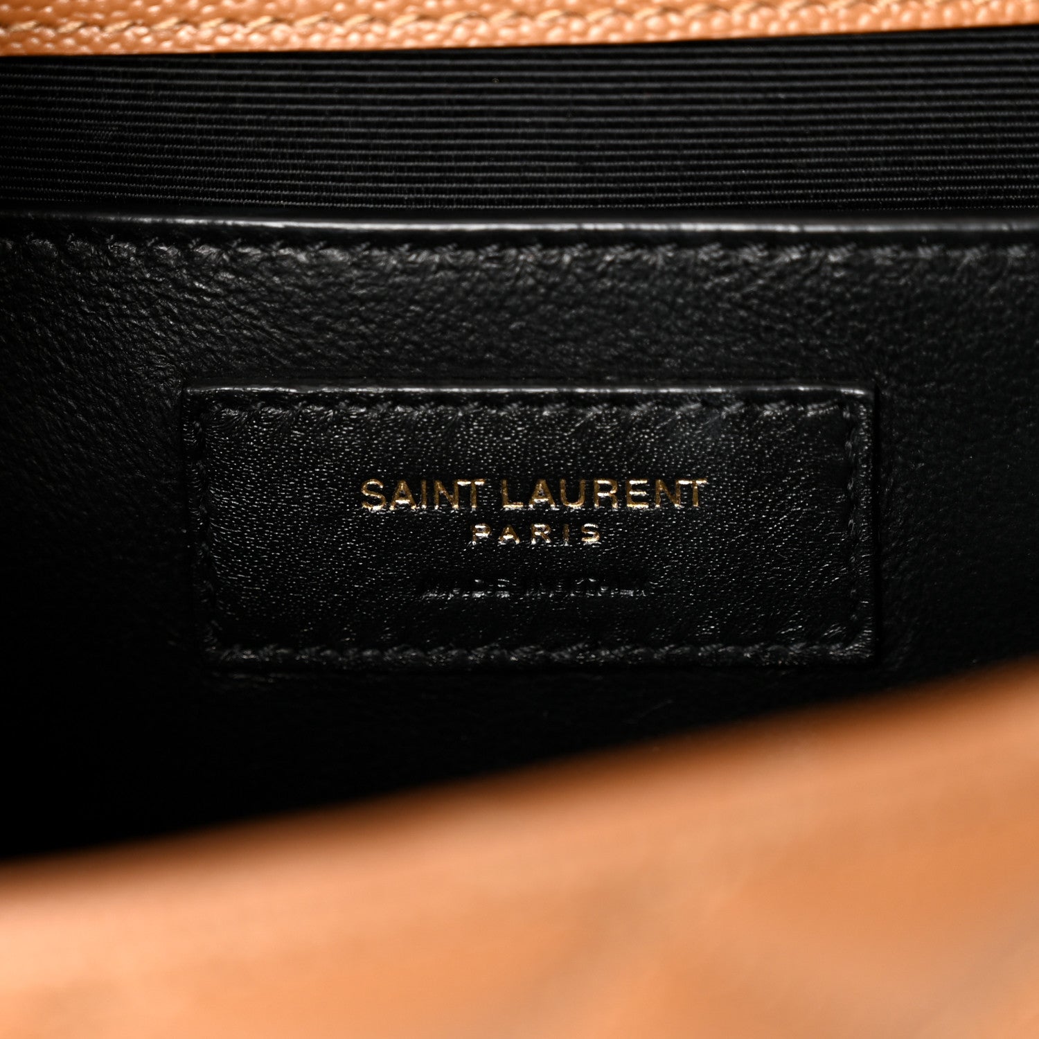 Saint Laurent Grain De Poudre Textured Mixed Matelasse Medium Triquilt Monogram Satchel Dark Natural 6 of 10