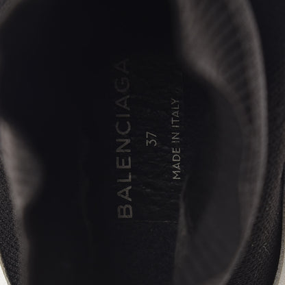 Balenciaga Neoprene Knit Womens Speed Sneakers 37 Black White 9 of 9
