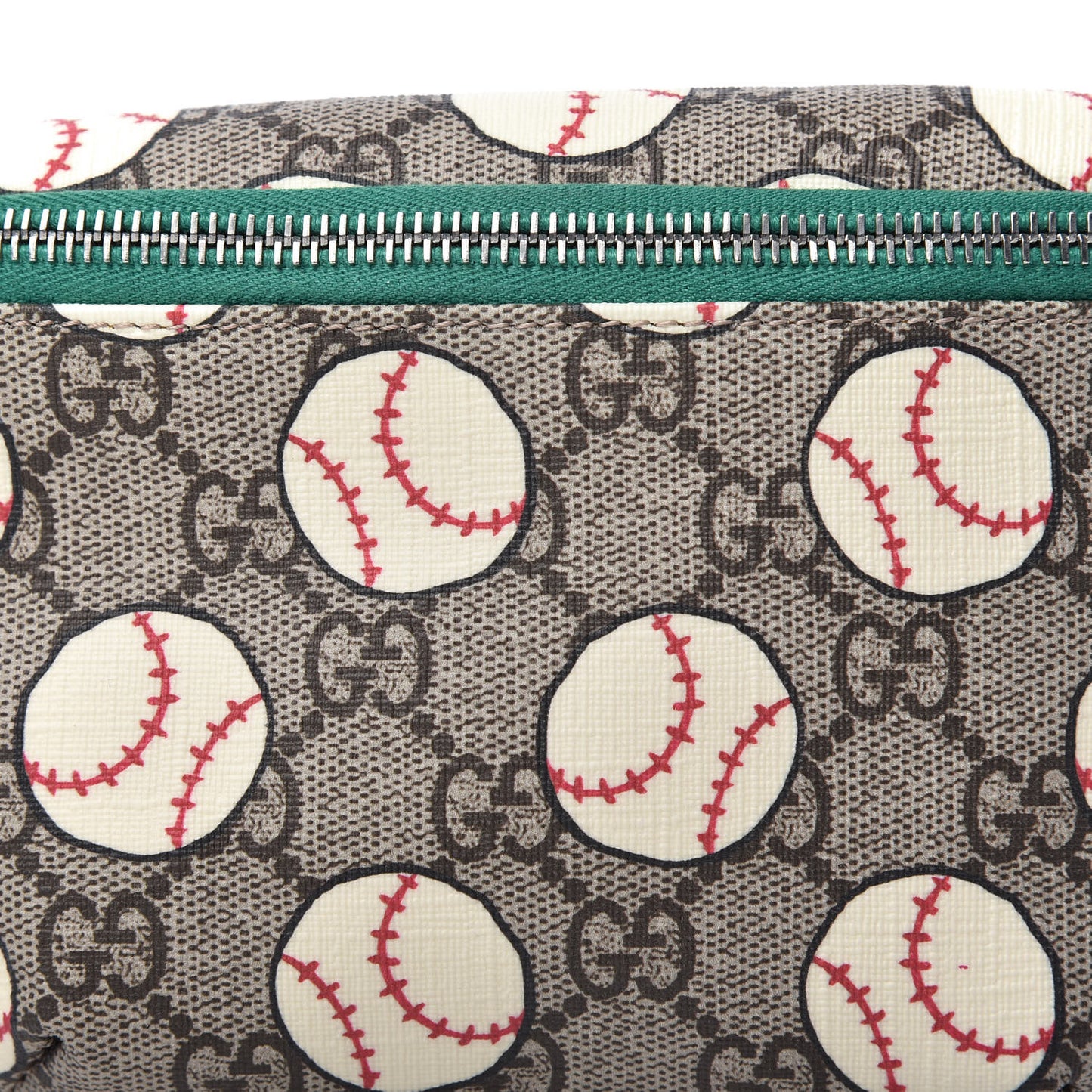 GG Supreme Monogram Baseballs Web Childrens Belt Bag