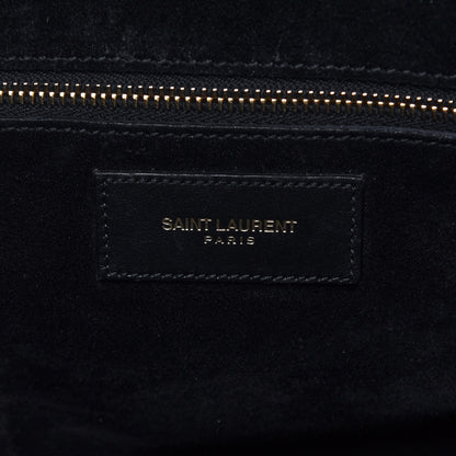 Saint Laurent Calfskin Classic Duffle 12 Black 6 of 18