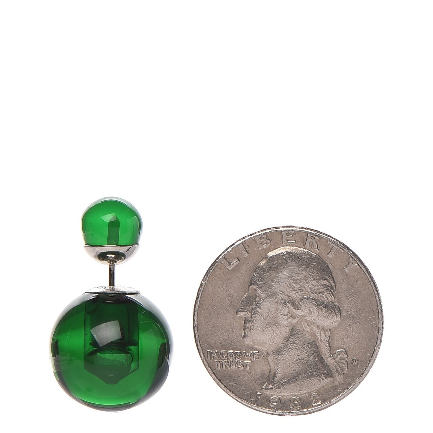 Mise En Dior Tribal Earrings Green