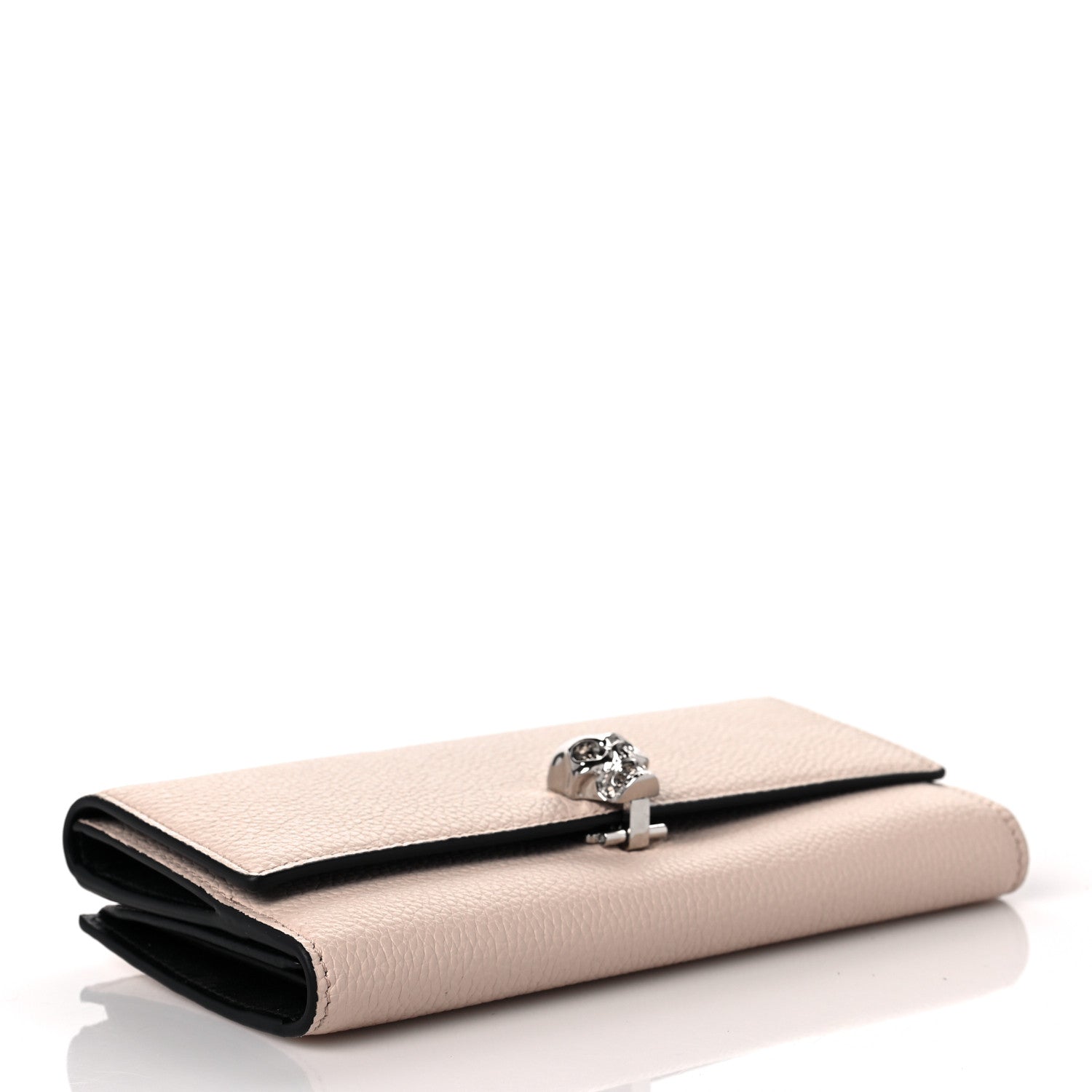 Alexander McQueen Pebbled Calfskin Skull Continental Wallet Teint 4 of 10