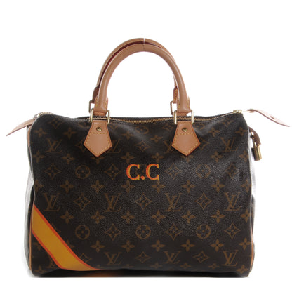 Louis Vuitton Monogram My LV Heritage Speedy 30 Orange Yellow 1 of 9
