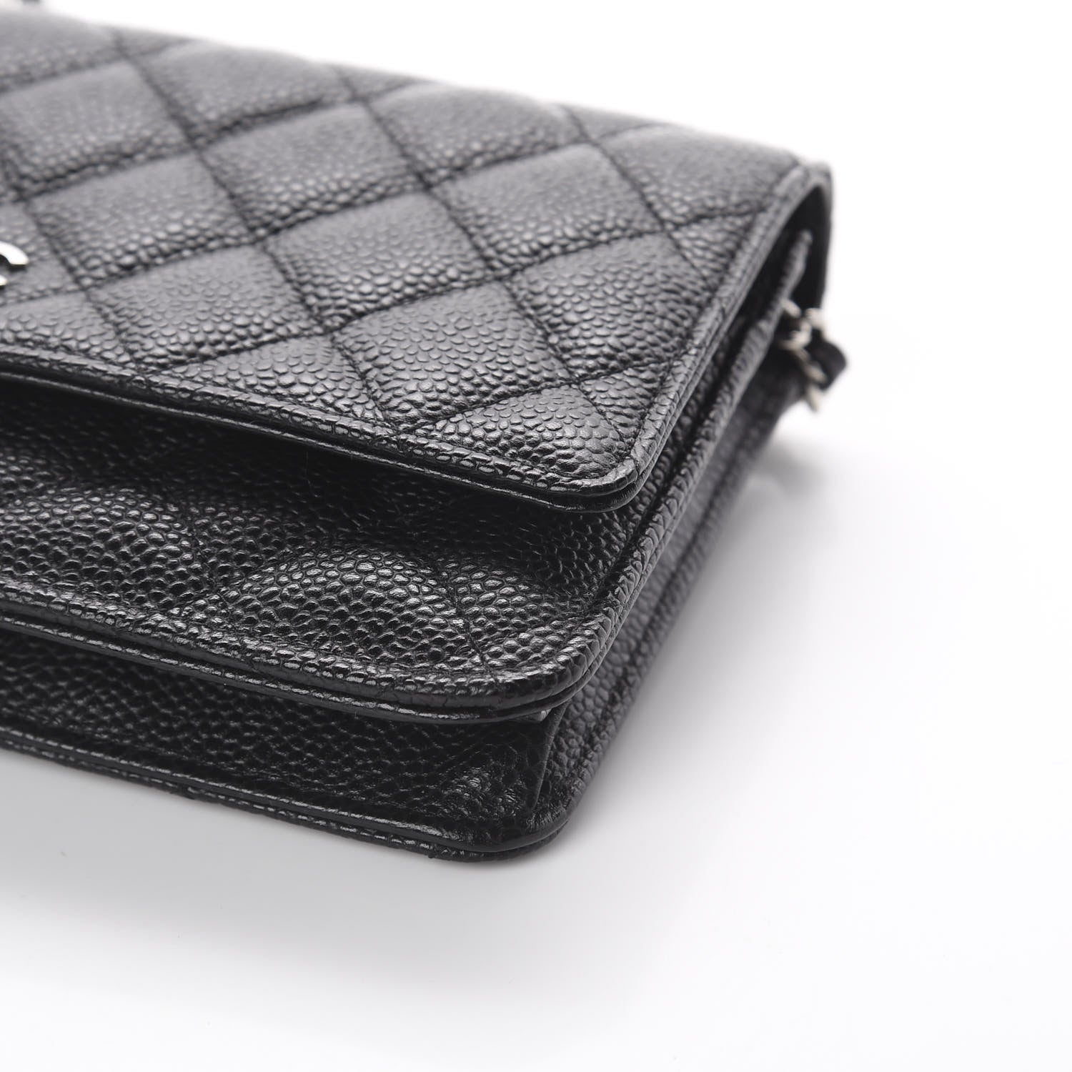 Chanel Caviar Quilted Wallet On Chain WOC Black 6 of 9