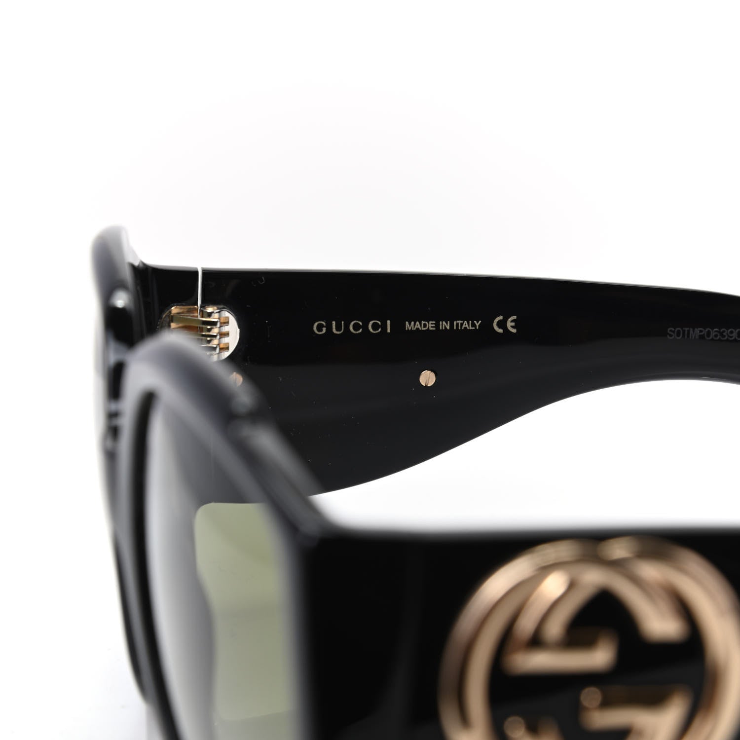Gucci Acetate Oversized Interlocking G Sunglasses GG0151S Black 5 of 8