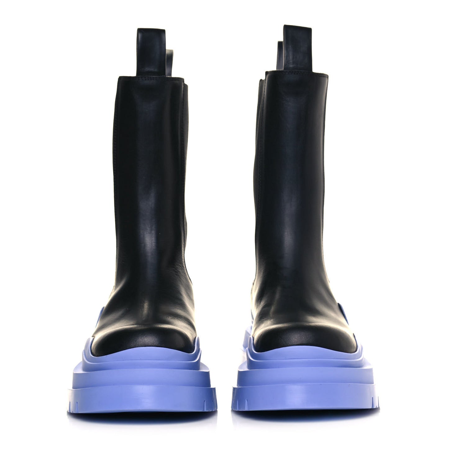Calfskin The Tire Chelsea Boots 37 Black Periwinkle