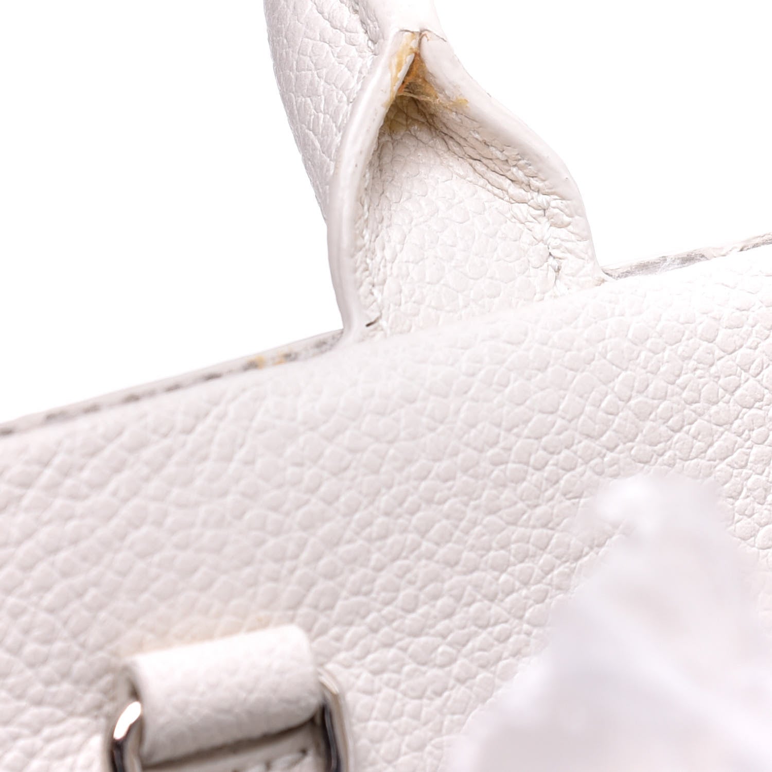 Saint Laurent Grained Calfskin Small Rive Gauche White 9 of 10