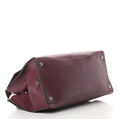 Prada Glace Calfskin Sound Tote Bag Ametista 4 of 15