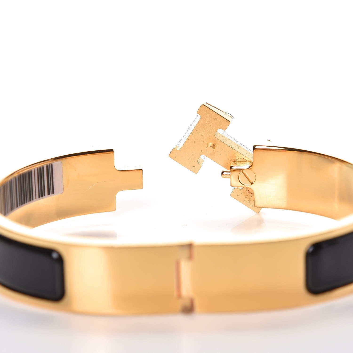 Hermes Enamel Narrow Clic Clac H Bracelet PM Black 6 of 7