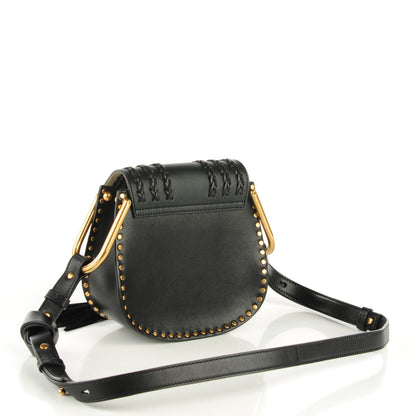 Chloe Calfskin Braided Mini Hudson Shoulder Bag Black 3 of 8