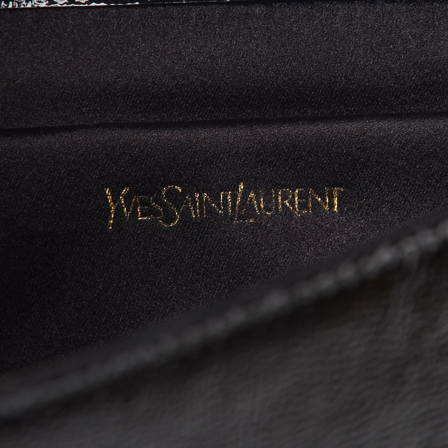 Textured Patent Monogram Large Belle De Jour Clutch Black