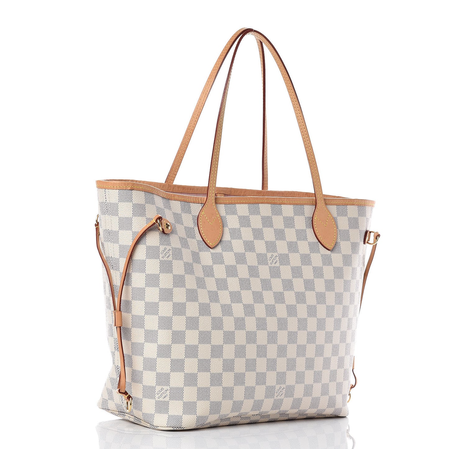 Damier Azur Neo Neverfull MM Rose Ballerine
