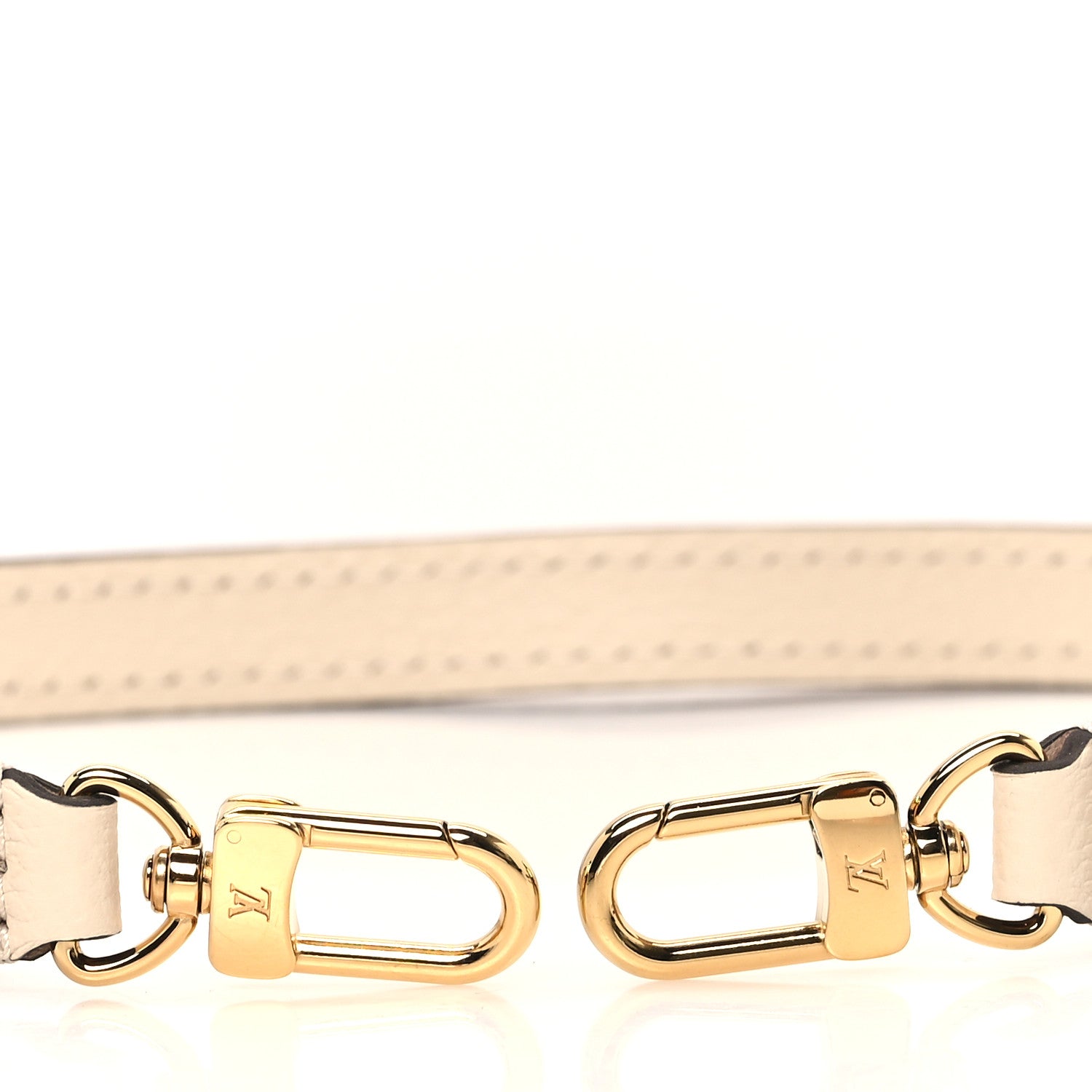 Louis Vuitton Grained Calfskin Ivy Wallet On Chain Shoulder Strap Cream 3 of 3
