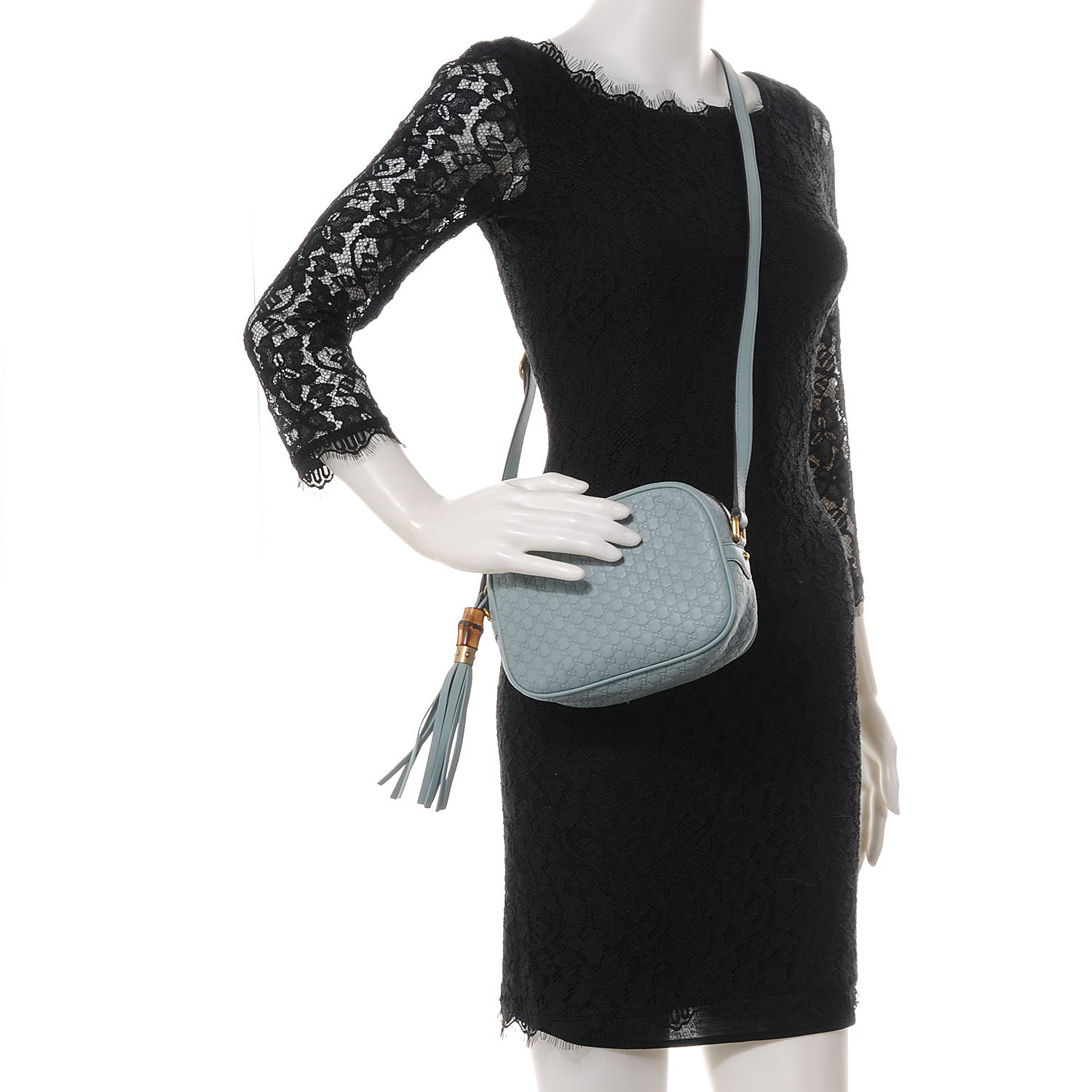 Gucci Soft Microguccissima Sunshine Disco Crossbody Bag Blue 2 of 8