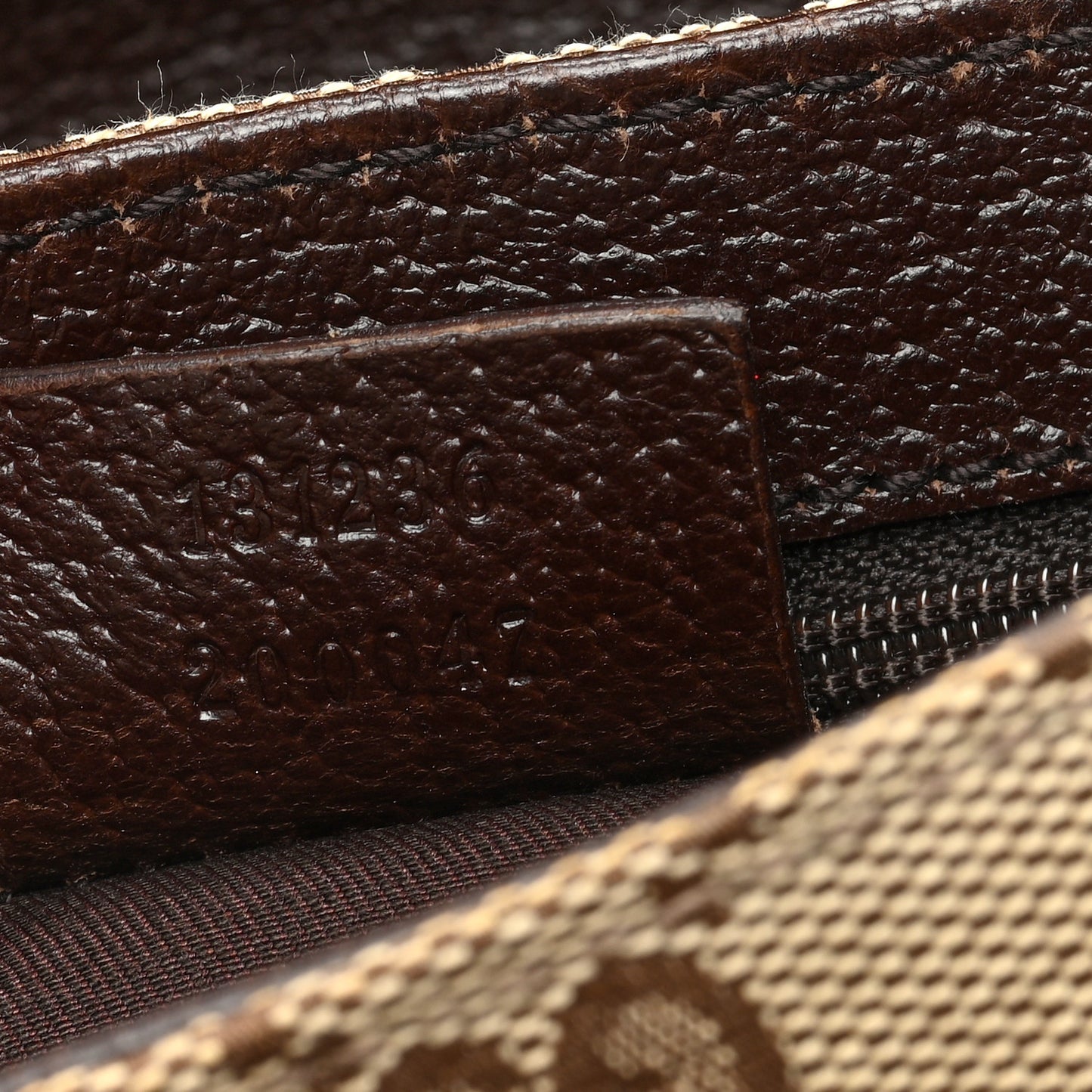 GG Monogram Buckle Belt Bag Dark Brown