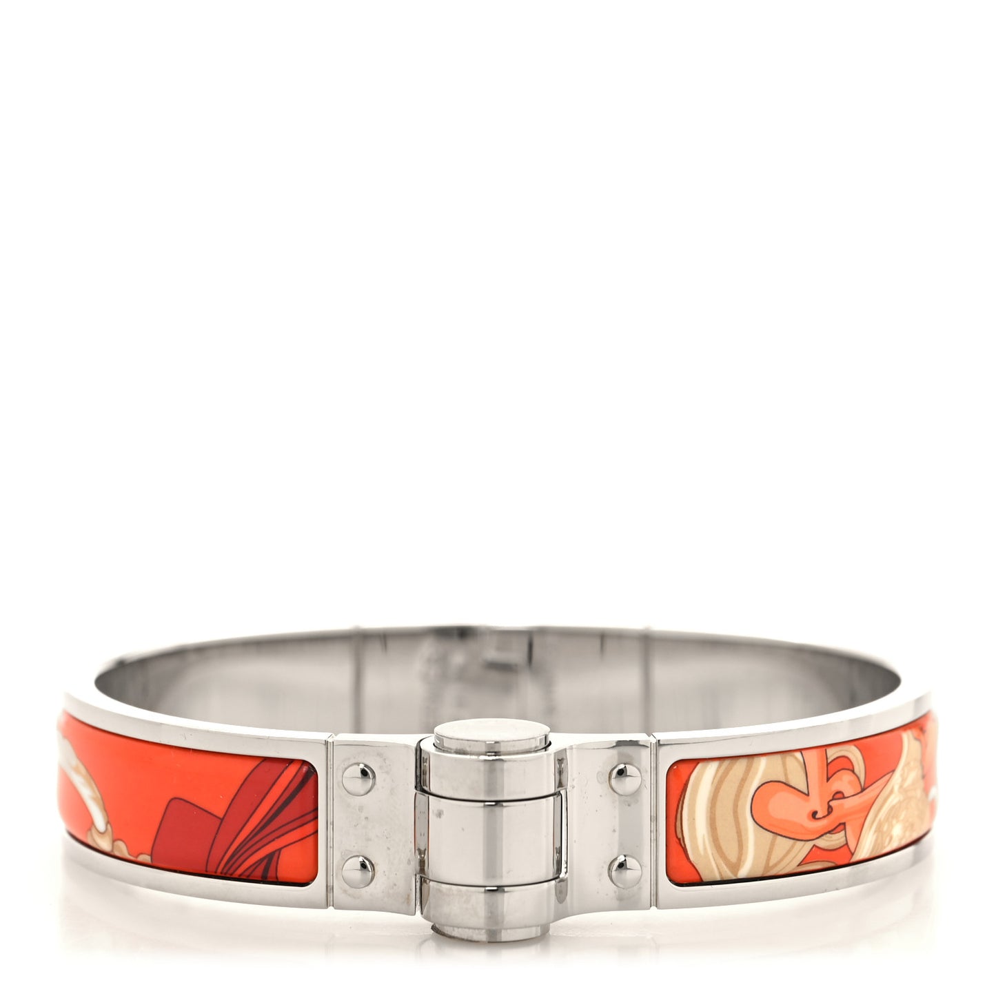 Enamel Printed Narrow Charniere Brides De Gala Hinged Bracelet S