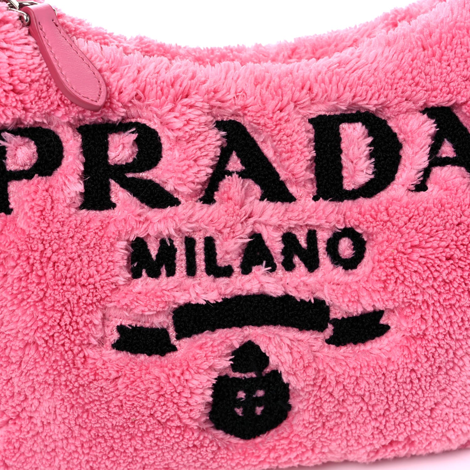 Prada Terry Cloth Mini Re-Edition 2000 Bag Petalo Black 10 of 10