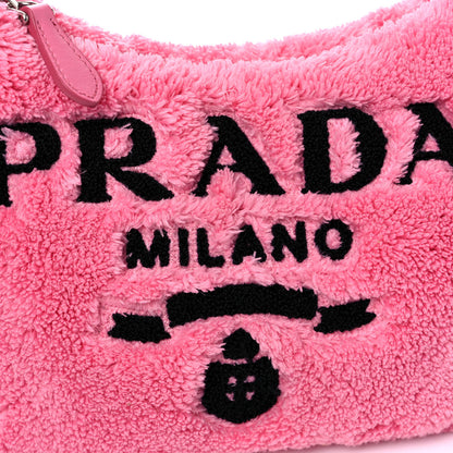 Prada Terry Cloth Mini Re-Edition 2000 Bag Petalo Black 10 of 10