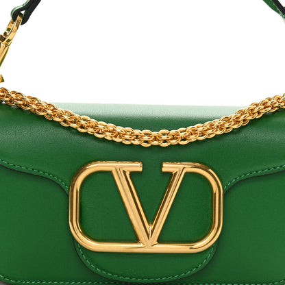 Valentino Garavani Calfskin Vlogo Small Loco Shoulder Bag Gea Green 8 of 10
