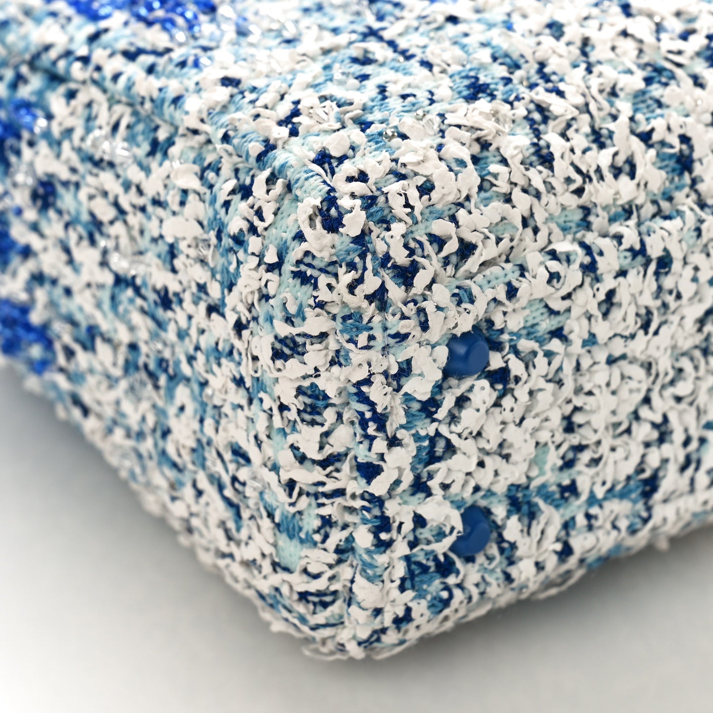 Knit Beaded Chong Hyun Ha Art Mini Lady Dior Blue Multicolor