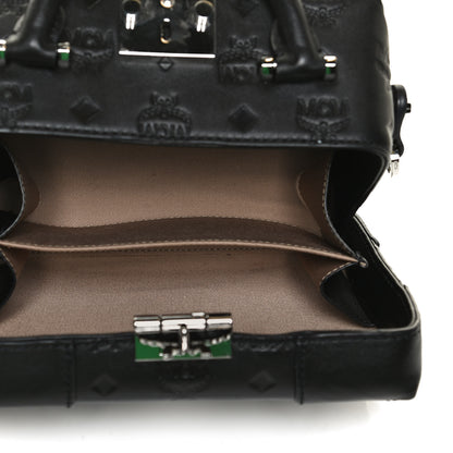 MCM Calfskin Ottomar Monogram Small Berlin Crossbody Black 5 of 11