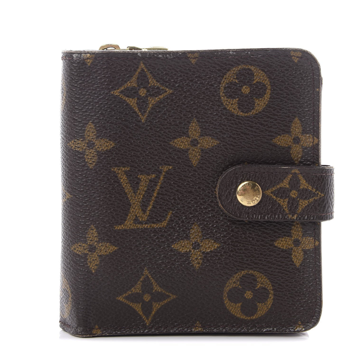 Louis Vuitton Monogram Compact Zippe Zipped Wallet 1 of 10