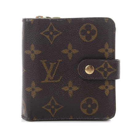 Louis Vuitton Monogram Compact Zippe Zipped Wallet 1 of 10