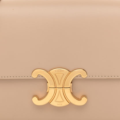 Celine Shiny Calfskin Teen Triomphe Nude 9 of 11