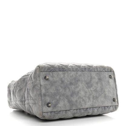 Christian Dior Lambskin Cannage Medium Lady Dior Grey 4 of 14